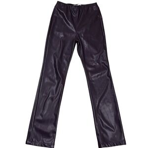 Tinseltown Women's Purple Faux Leather Pants Size S Chic Party Trendy